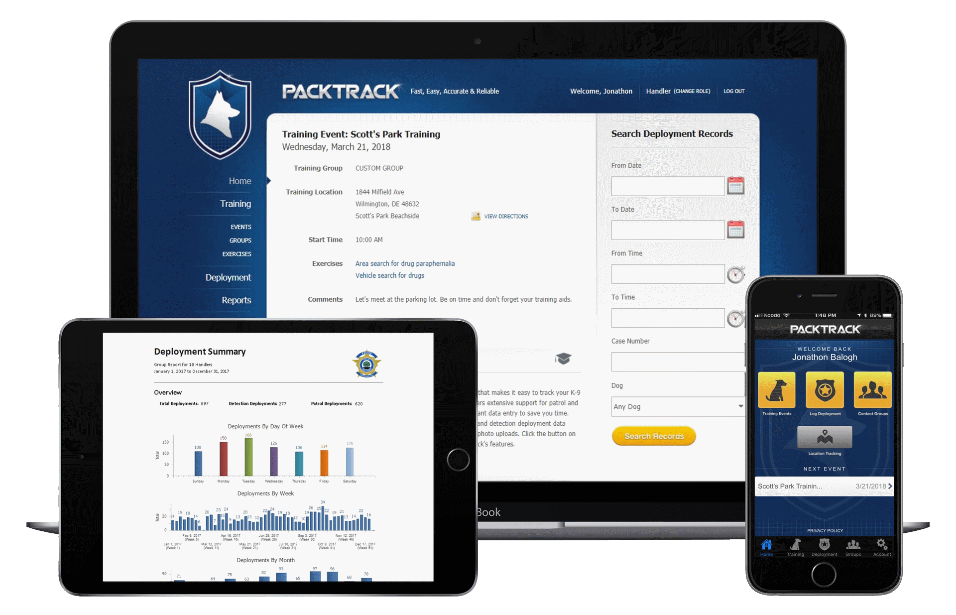 Easy To Use Trusted And Secure K9 Activity Logging PACKTRACK Easy To Use Trusted And Secure K9 Activity Logging PACKTRACK