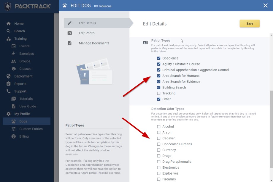 Smarter K9 Training Records PACKTRACK Training Tracking Record Smarter K9 Training Records PACKTRACK Training Tracking Record